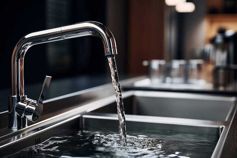 From Macro View Water Tap Modern Setting From Macro View Water Tap Modern Setting